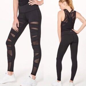 Lululemon Mesh Bandage Luon High Times Pant Leggings RARE Size 4